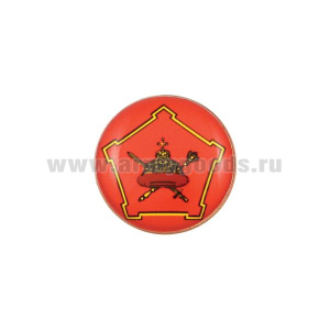 Значок мет. Московский ВО (мал., круглый, смола, на пимсе)