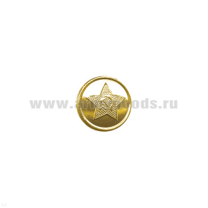 Пуговица 14 мм мет. СА зол.