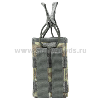 Подсумок открытого типа вертикальный для 2 маг АК ("мультикам") (с системой крепления "MOLLE") 