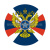 Наклейка круглая (d=10 см) Внешняя разведка
