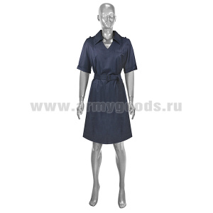 Платье форменное Полиция (ткань - поливискоза) с коротким рукавом 