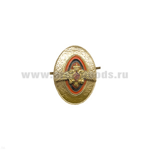 Кокарда мет. ПВ контрактная (гладкая) зол.