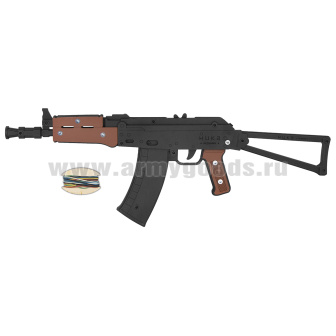 Игрушка деревянная Автомат-резинкострел АКС-74У