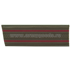 Погоны оливк. 2 крап. пр. (со скосом) 15,5 см пластик