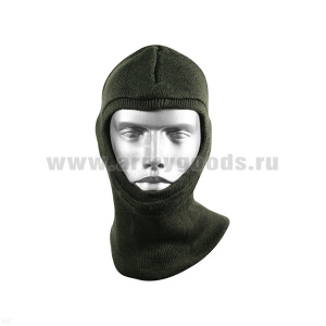 Подшлемник вязаный п/ш оливковый