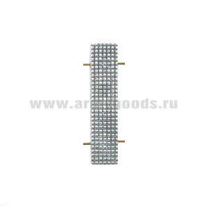 Лычка мет. МВД 10x45 мм серебр.