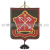 Вымпел вышит. на подставке Западный ВО (оливковый фон, красный кант)