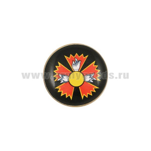 Значок мет. ГУ ГШ ВС (мал., круглый, смола, на пимсе)