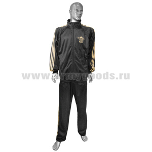 Костюм спортивный ВДВ (черный) суперэластик полиэстер