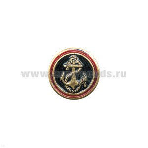 Значок мет. Эмбл. МП (лат.) на пимсе (d = 1,4 см)