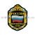 Шеврон вышит. Россия ВС (5-уг. в орнам.) люрекс