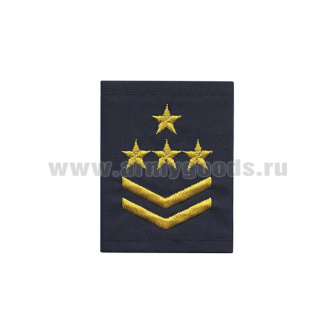 Ф/пог. Метрополитен (синие) вышит. желт. (2 лычки 4 звезды)