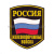 Шеврон пластизолевый Россия ЖДВ (5-уг. с флагом)