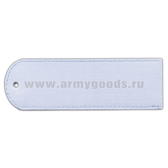 Погоны из рубаш. ткани бледно-голубые чистые без канта (Полиция) на рубашку (пластик)