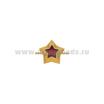 Звезда мет. 14 мм Судей (зол. с красной эмалью)